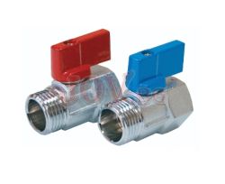 Сферичен кран F/M MINI FORNARA 1/2" - червена ръкохватка