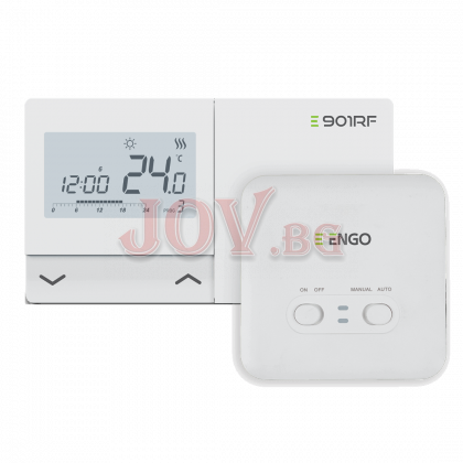 Стаен термостат ENGO E901RF, /безжичен