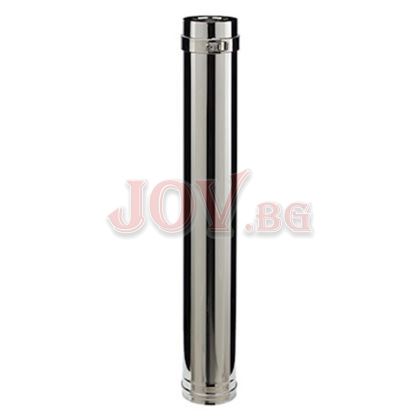Прав елемент Ø 100-150  с блокираща скоба INOX - 1 м