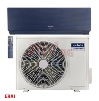 Инверторен климатик с изкуствен интелект TOYOTOMI ERAI Midnight Blue CTN/CTG-335BRM
