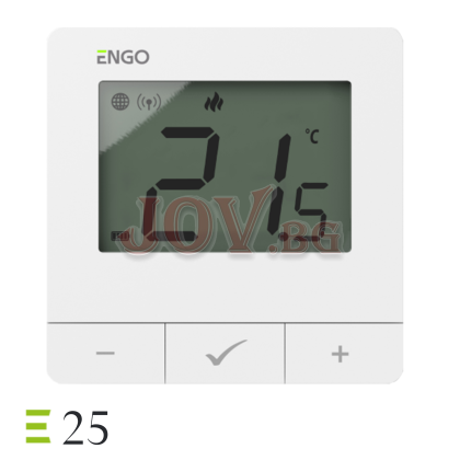 ZigBee смарт термостат ENGO E25-BATW